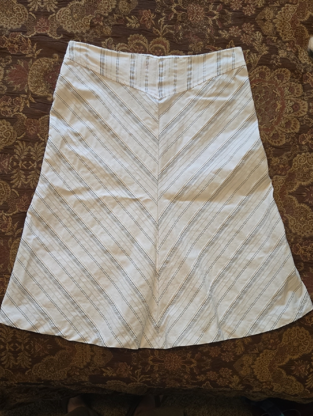 Collection ATT Black And White Pinstriped Skirt